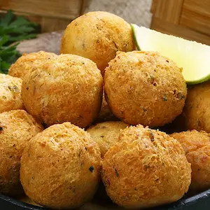 Entradas-Bolinho de bacalhau